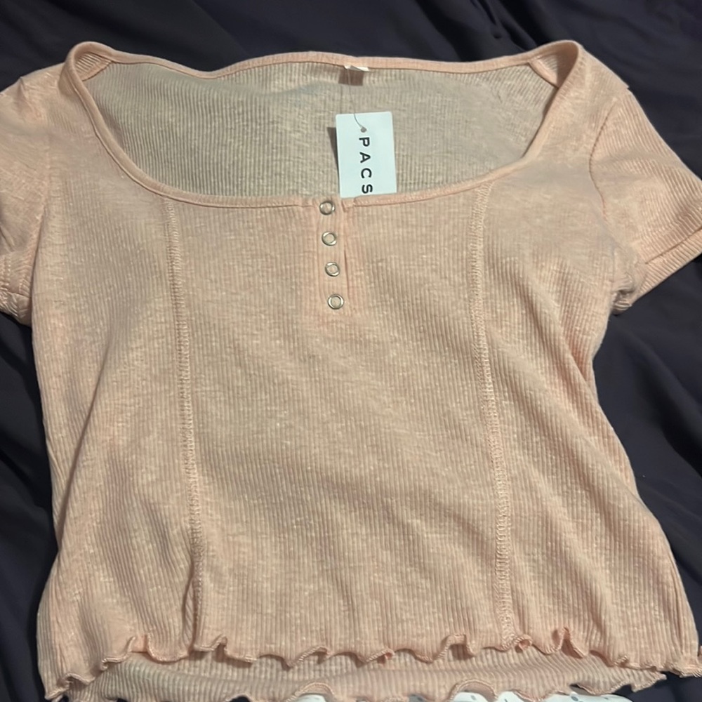 light pink shirt